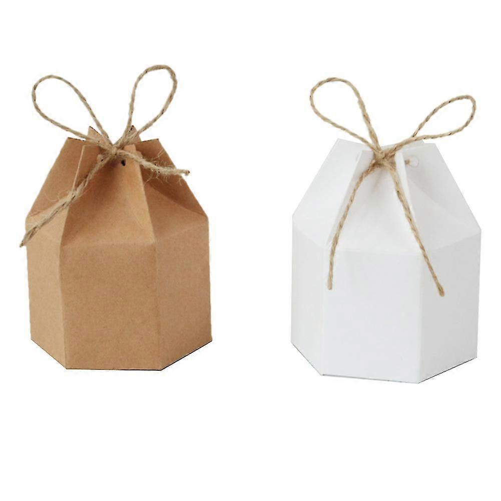 Kraft Paper Candy Box, Hexagonal Paper Box, Candy Box, Gift Box