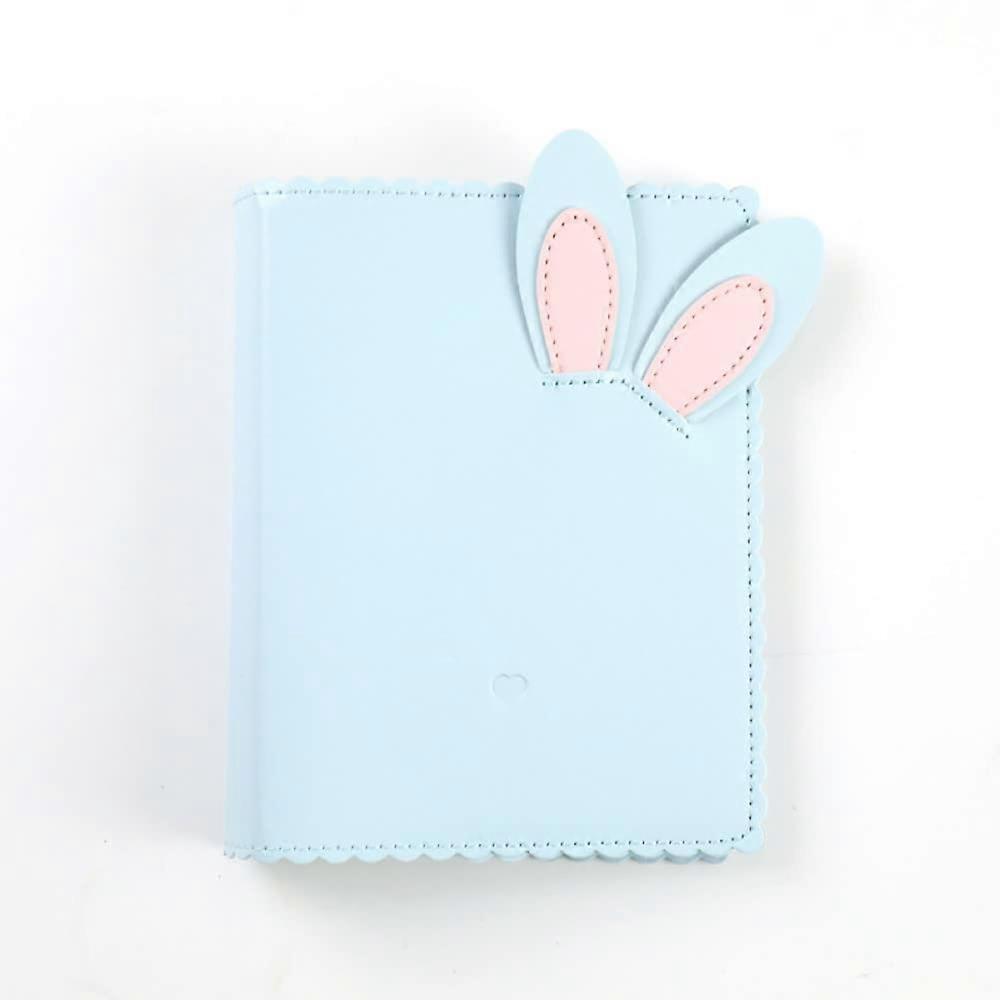 64 Pockets 3 Inch Photo Album Book for Instant Camera, Blue Card Holder with Durable Cover and Easy Access Design