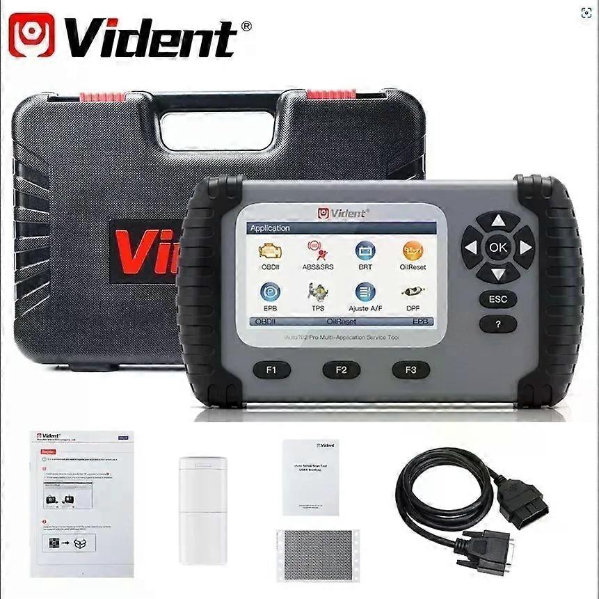 VIDENT iAuto702 Pro OBD2 Car Scanner ABS SRS Engine Systems Auto Diagnostic Tool 37+Reset Bidirectional scanner Free Update