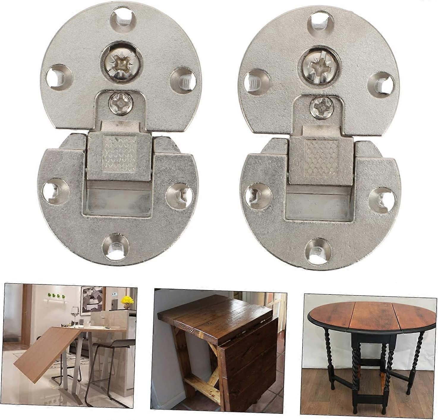 Folding Hinges for Concealed Hinge Cabinet Doors, Scratch Resistant, Easy Install, 2 Sets for Folding Furniture