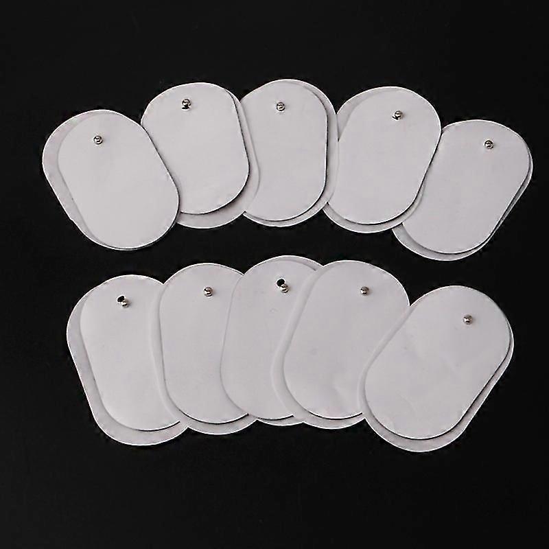 10Pcs Practical Gel Tens Units Electrode Replacement Pads for Massager