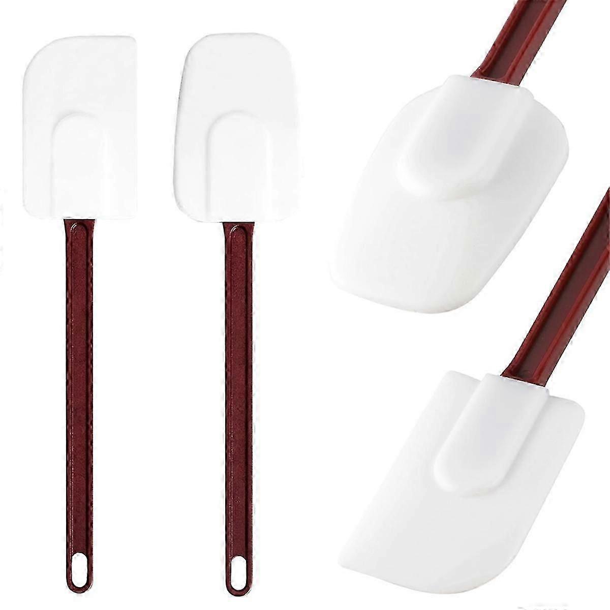 Ağır Hizmet Tipi Spatula ve Spoonula Yüksek Isı Silikon Spatula Mutfak Kullanımı İçin Büyük Kauçuk Spatula Co