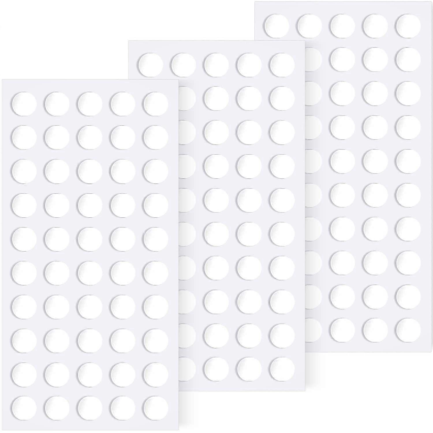 Sticky Dots. 150 6mm/0.24" Adhesive Tack. Double Sided Removable Clear Mounting