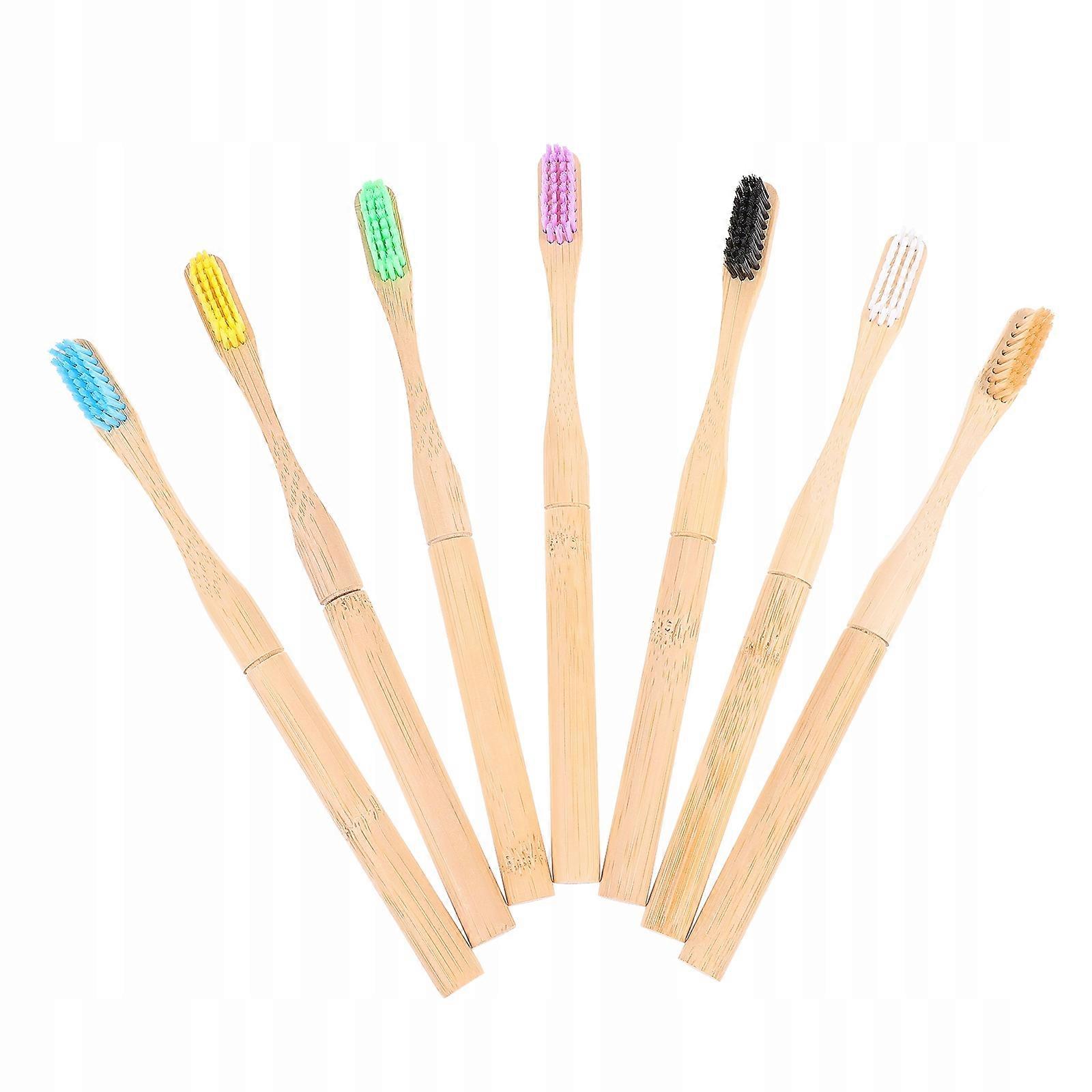 7pcs Degradable Bamboo Toothbrushes