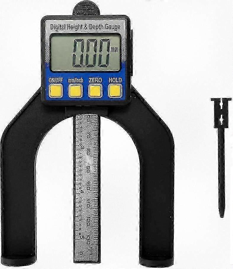 High Accuracy LCD Digital Display Sliding Caliper Vernier Caliper Ruler Altimeter and Depth Gauge for Various Uses, 0-85mm Measurement Range
