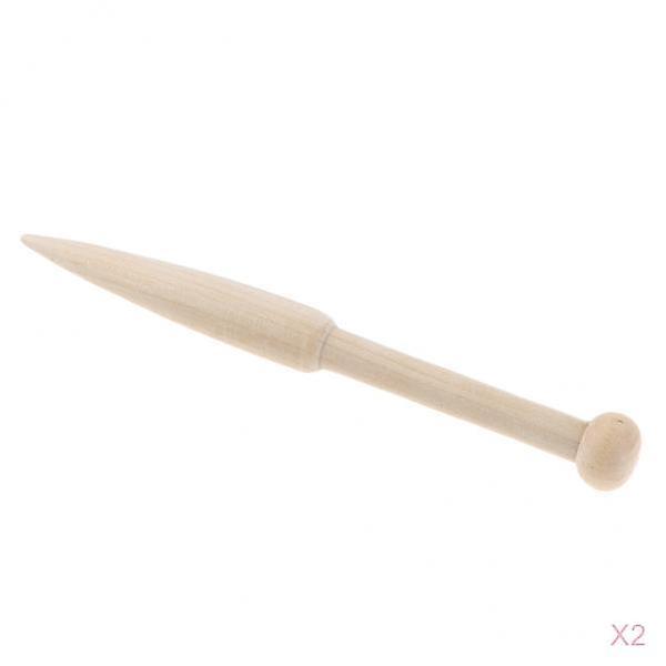 2 Weaving Tool Woven Sweater Scarf Tapestry Bobbin Beech