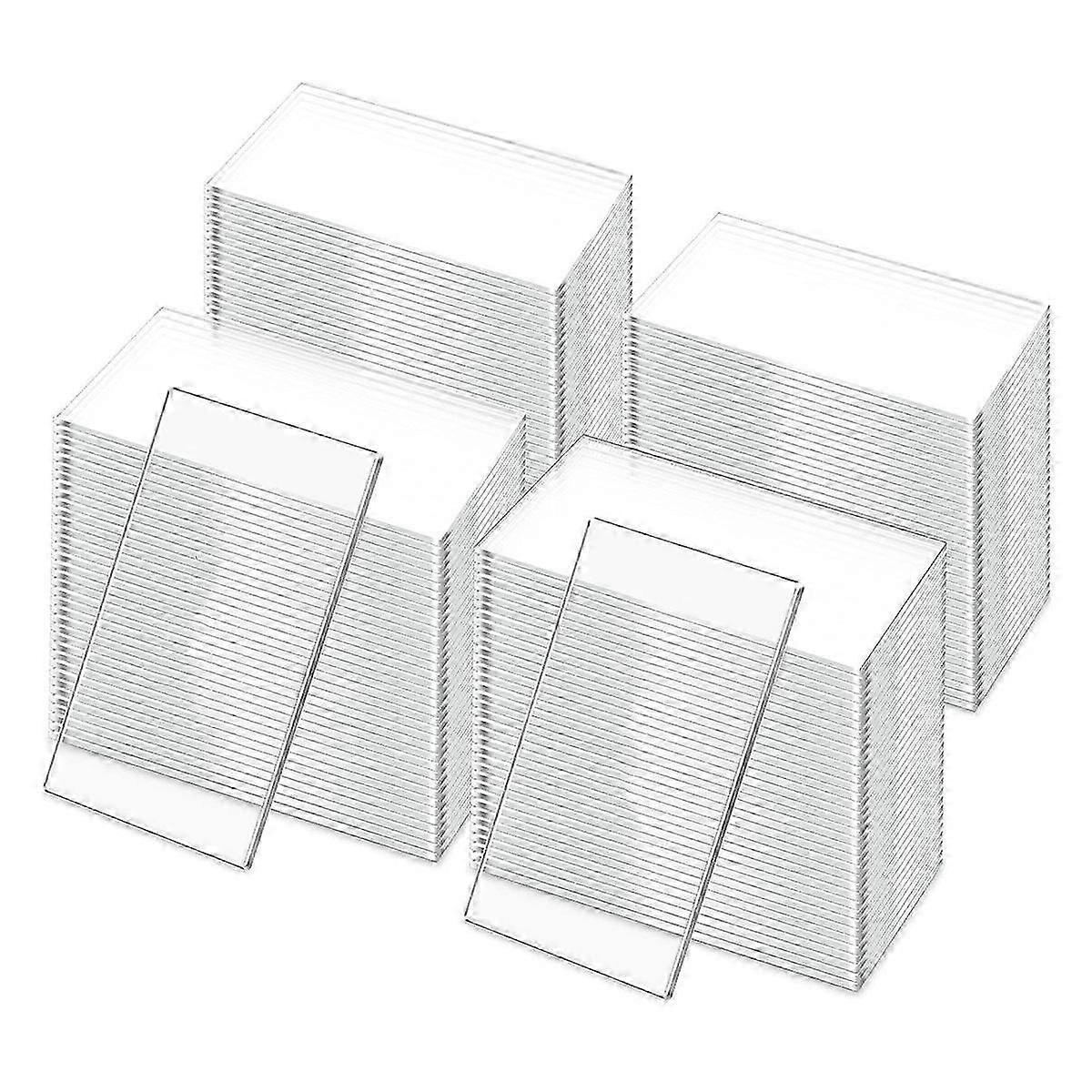 50Pcs Clear Acrylic Wedding Seating Place Cards with Rectangle Table Name Tags for Birthday Party DIY