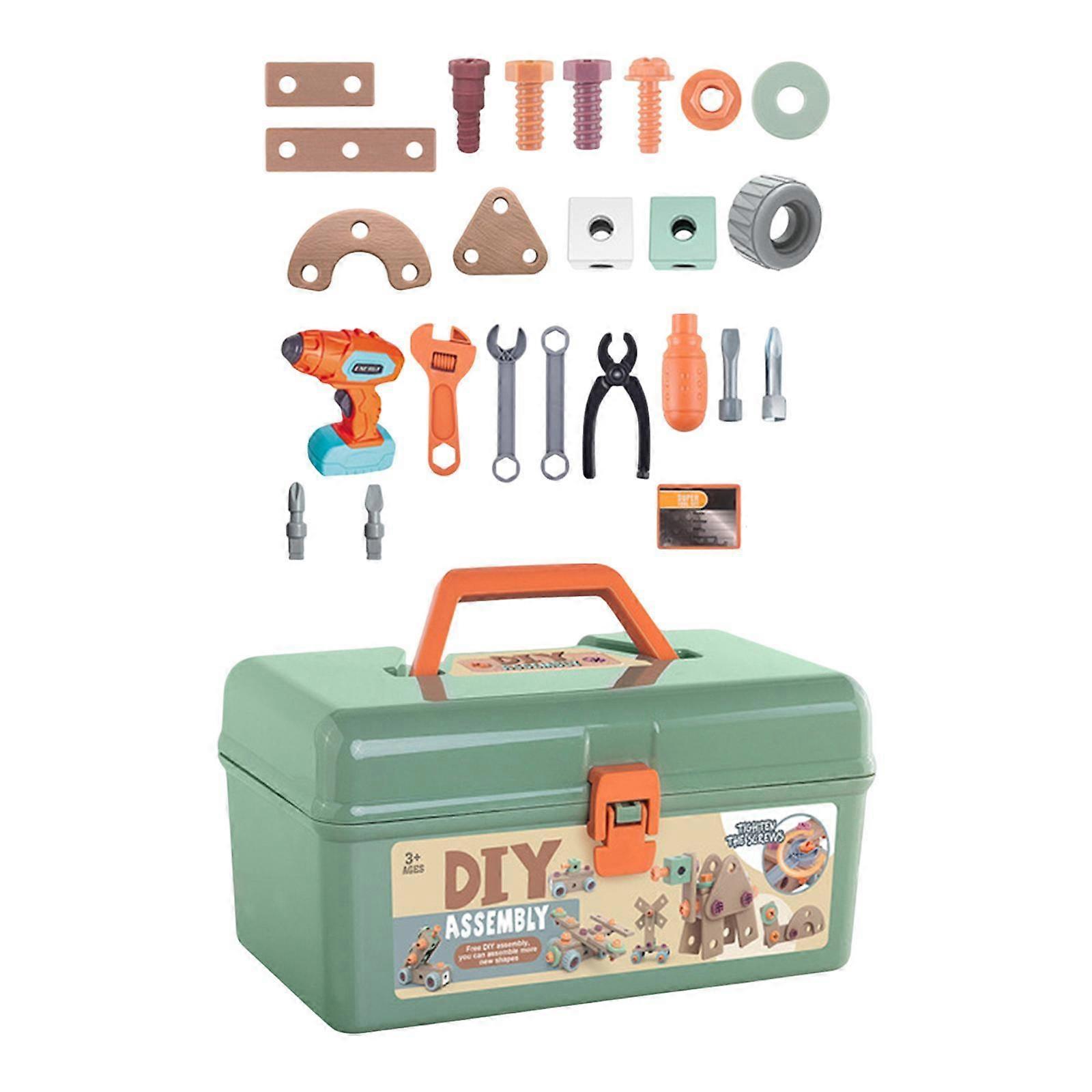 Kids Tool Set Toy Play Tool Box DIY Fine Motor Skill Screwdriver Toy Power Tools