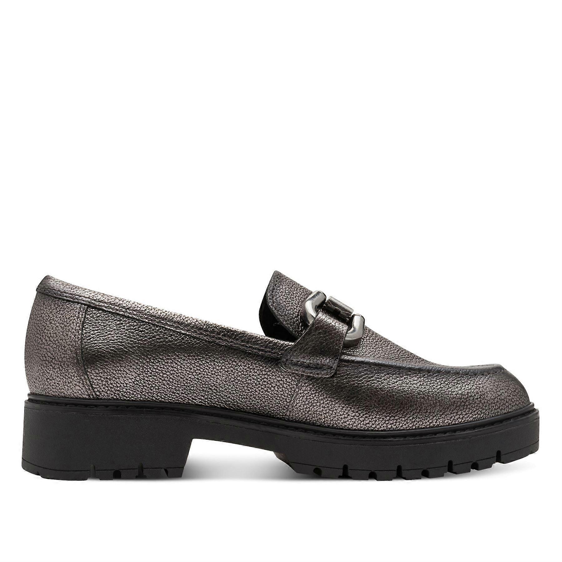 Tamaris Womens Leather Loafers Slip-On Platform Comfort Shoes