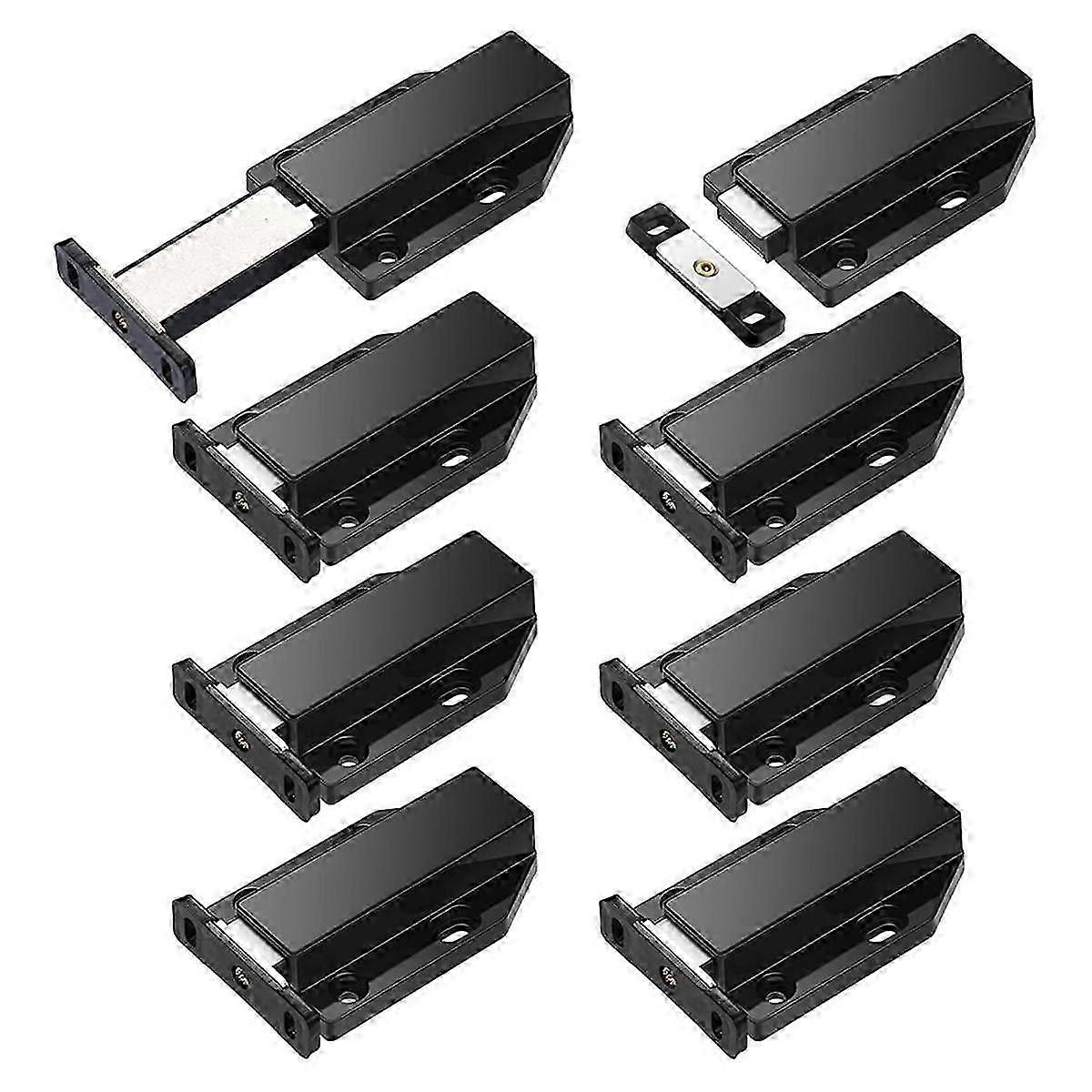 8 Pack Magnetic Push Latch Heavy Duty Push to Open Cabinet Hardware Push Release Magnets Touch Latch