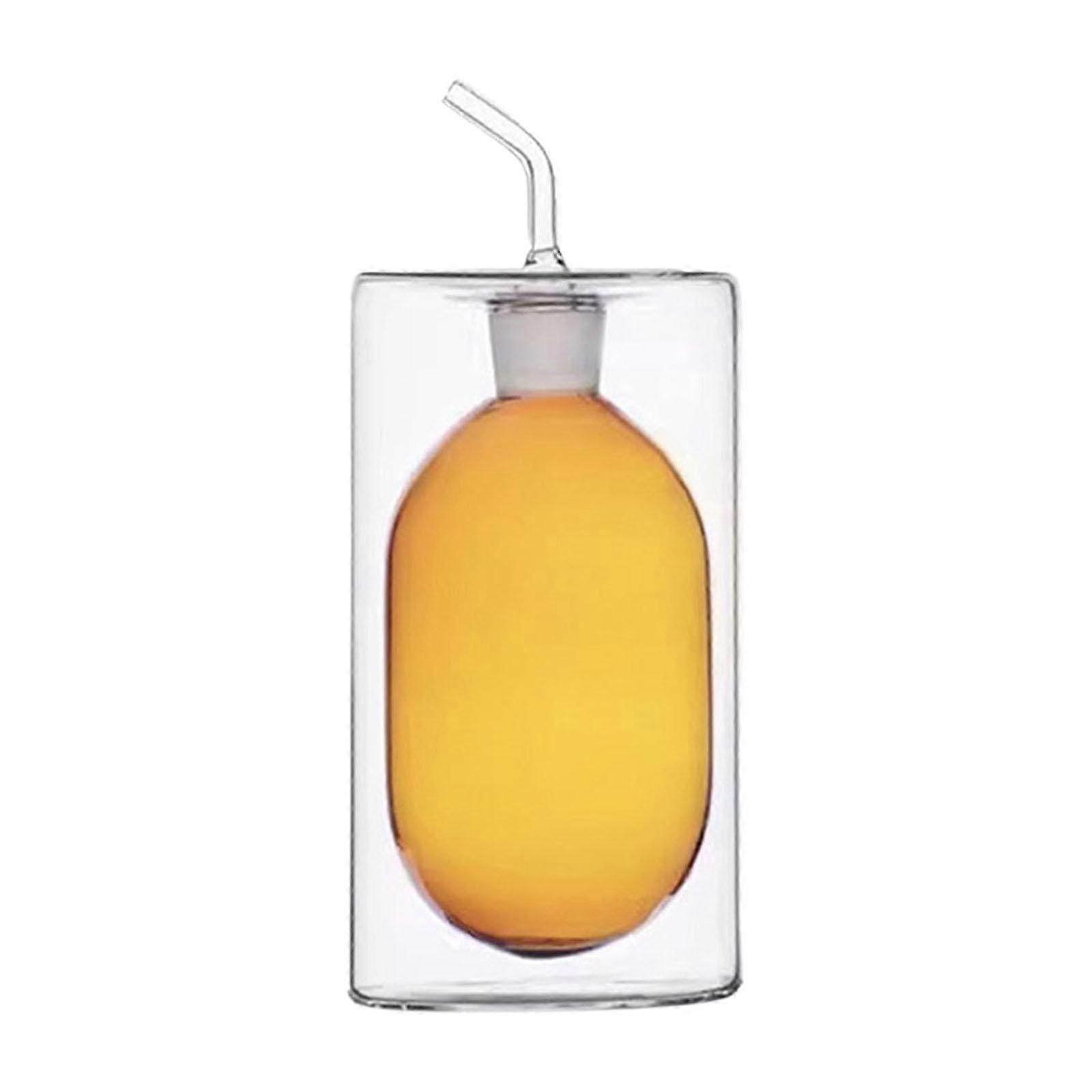 Oțet Cruet cu turnător, decantor de ulei Carafe, dozator de ulei de măsline 250ml, sticlă de ulei pentru ulei de copt oțet