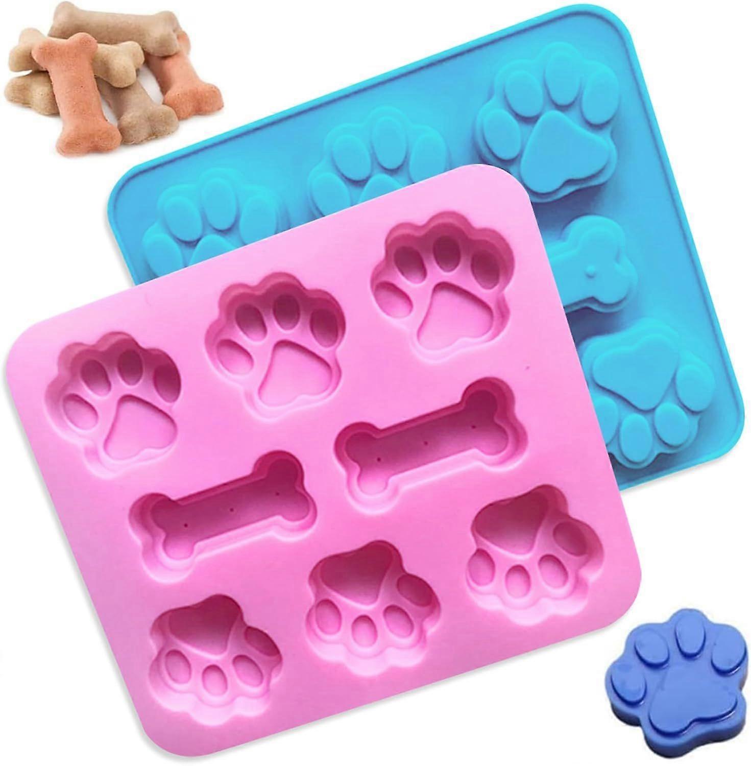Large Silicone Dog Bone Mold 2 Pack - Large Bone Shaped