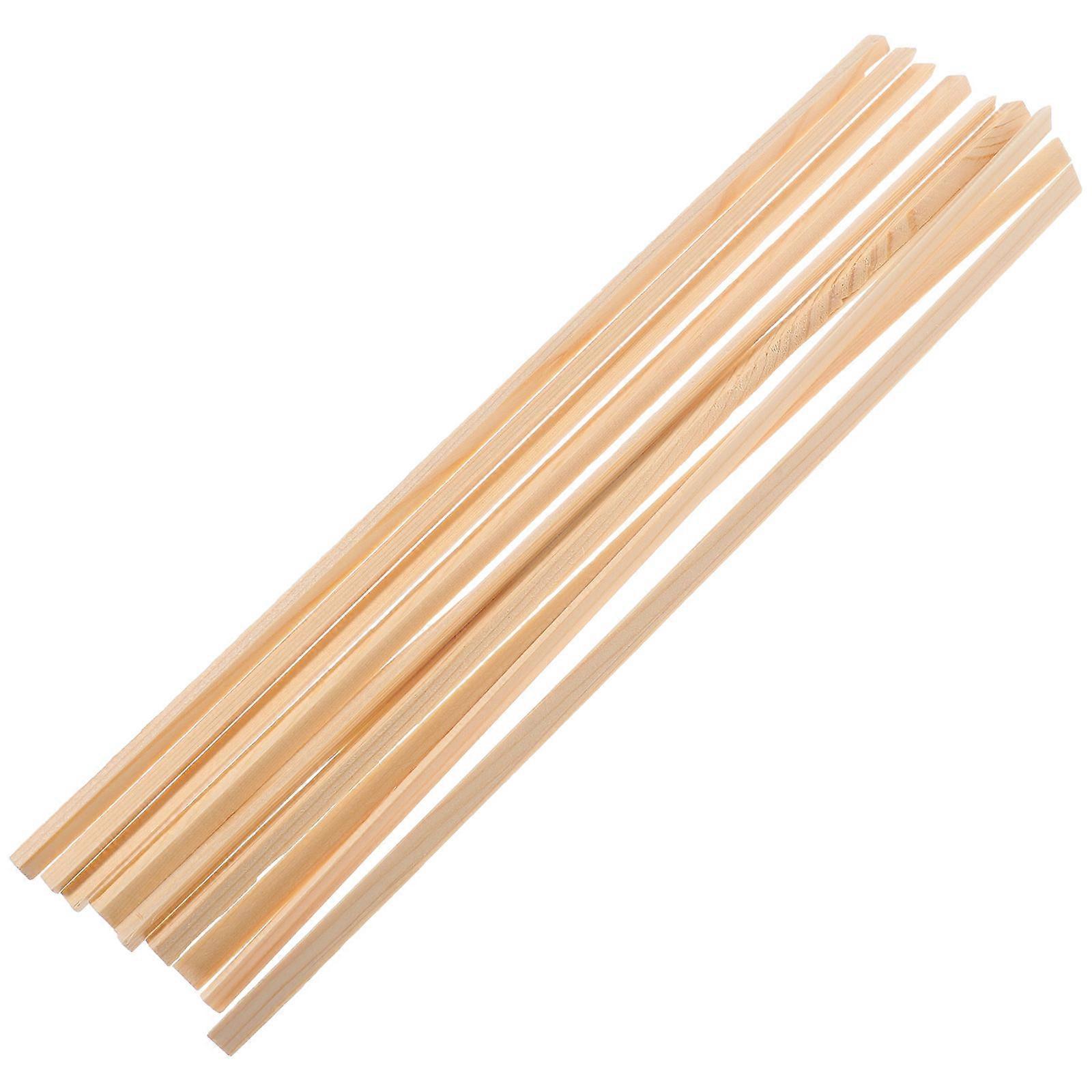 Wooden Window Molding Trim Strips 10 pcs, Smooth Surface, Isosceles Design for DIY Home Decor, Window Edges & Photography Props, Easy to Use &