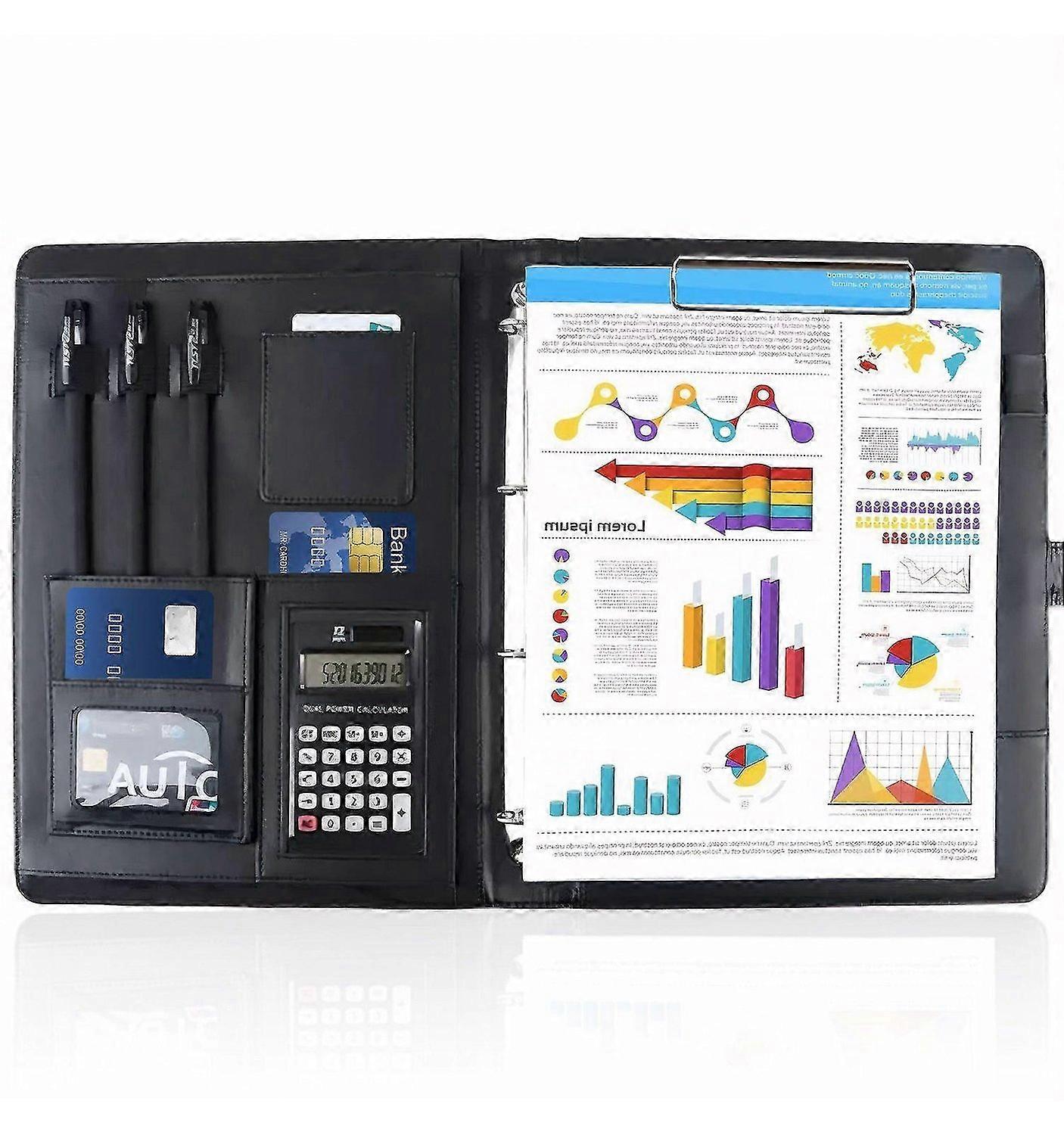 Conference folder, leather, clipboard, folder, document bag, clipboard, A4, writing folder