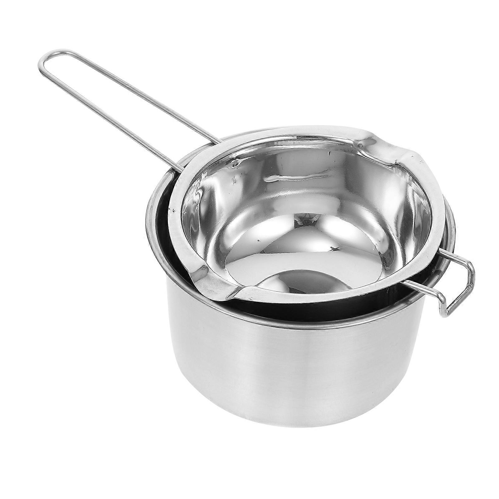 Stainless Steel Double Boiler Melting Pot for Chocolate, Cheese, Butter, Candle Making & Baking – Ergonomic Handle, Heat Resistant