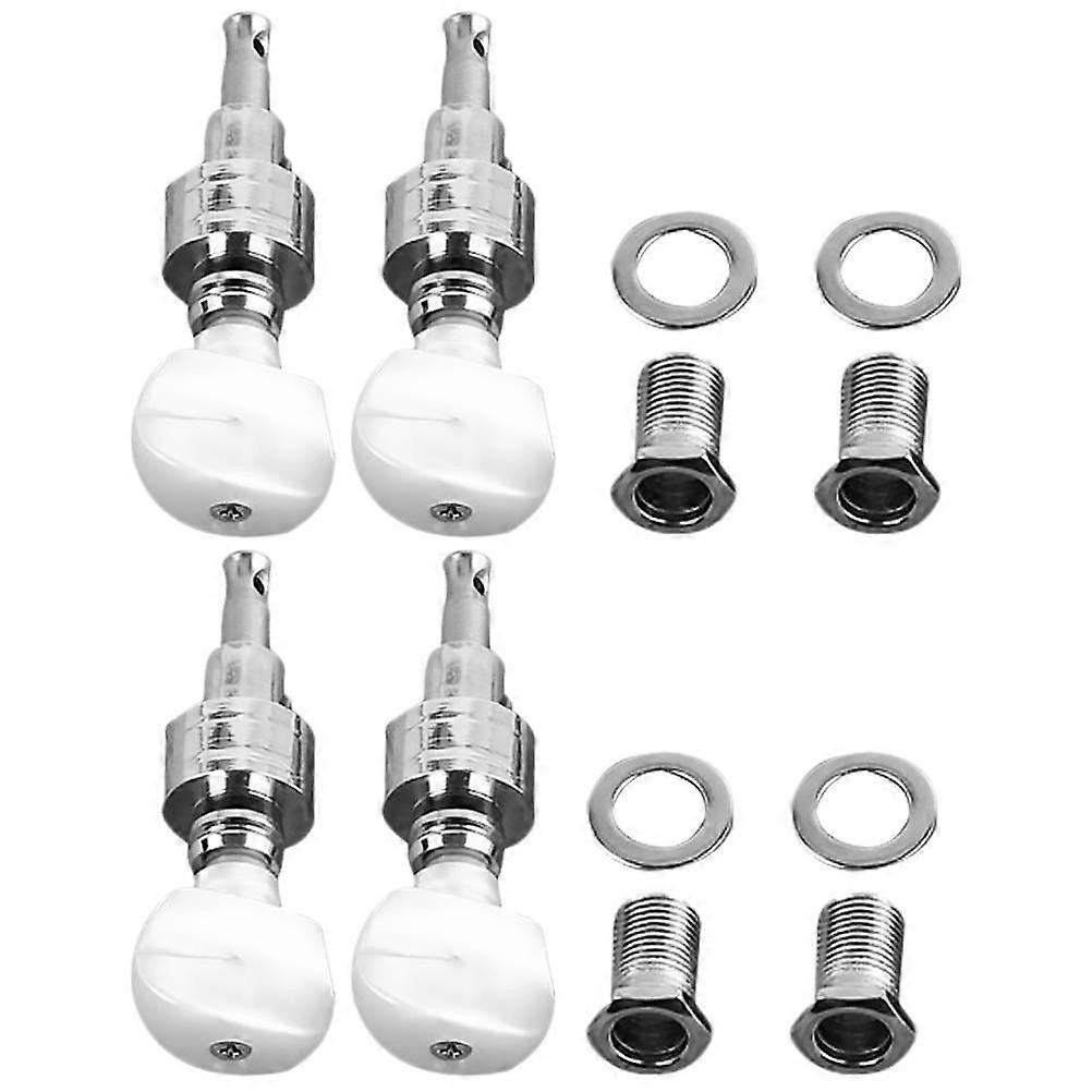 4pcs Banjo Tuning Pegs with Bushings Sealed Machine Heads for Accurate String Tuning, Ideal for Musicians & Music Enthusiasts