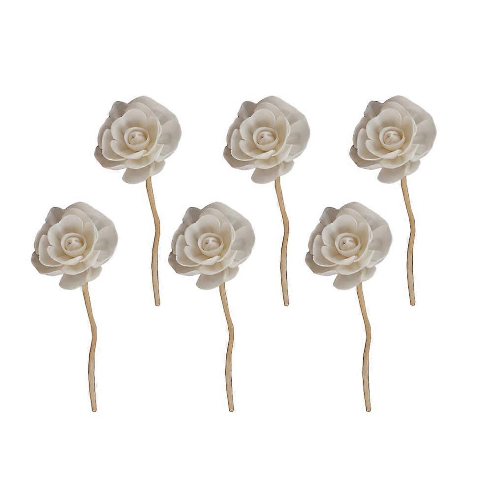 6pcs Natural Rattan Diffuser Sticks for Aromatherapy Fragrance Reeds – Home Decoration Essential Oil Scent Diffusers for Bedroom, Living Room, and