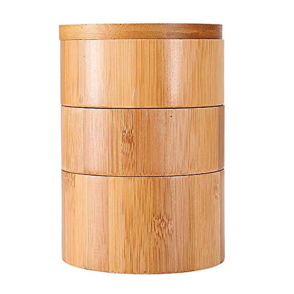 Multi-Layer Bamboo Seasoning Jar for Kitchen Use 1 Piece Container