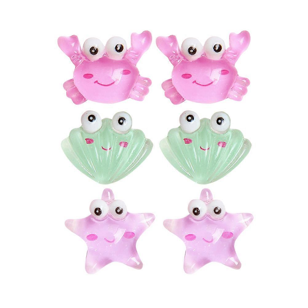 Assorted Resin Sea Creatures Decor Set – 60pcs Ocean Themed DIY Accessories for Fish Tanks, Micro Landscapes & Crafts – Includes Crab, & Shell Designs
