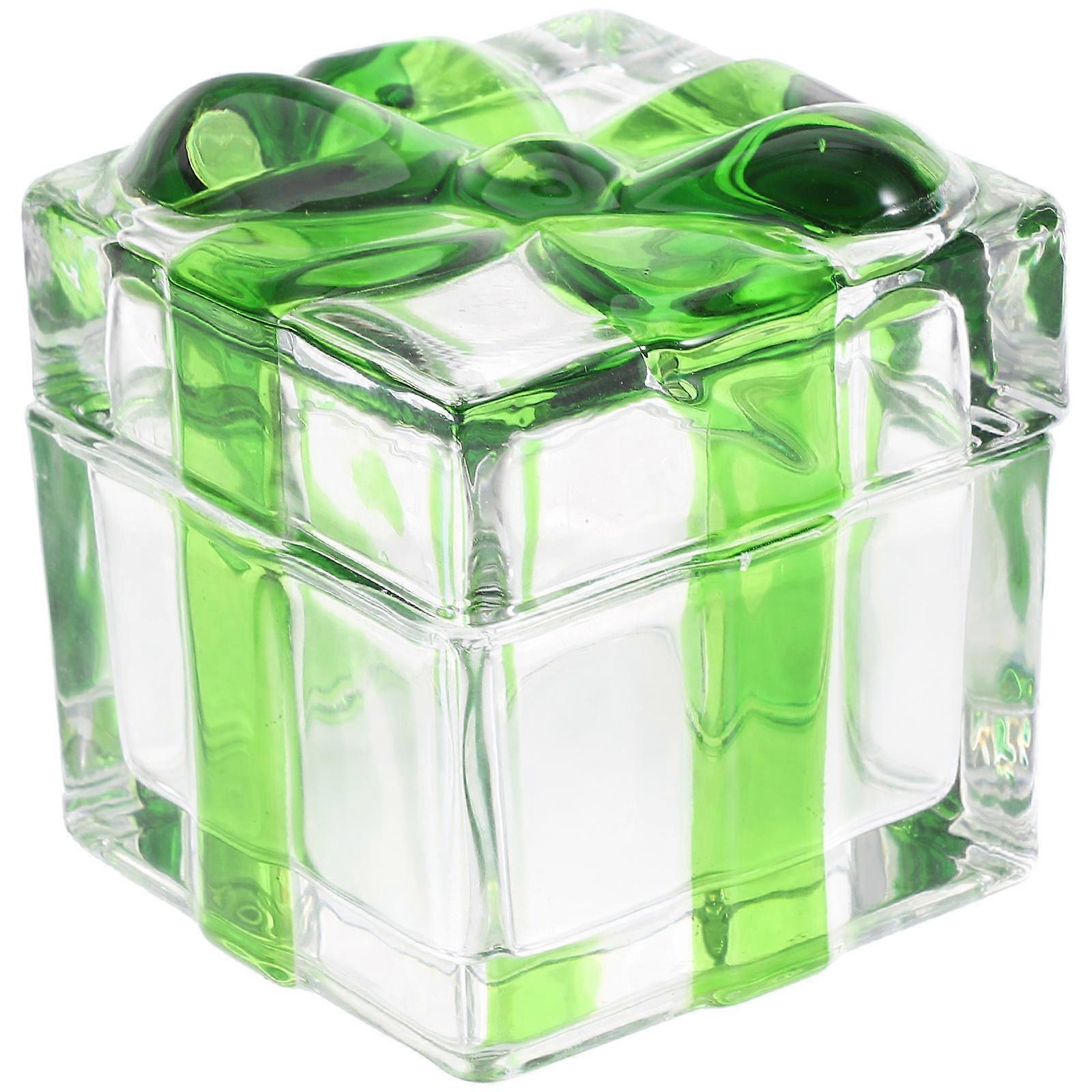 Vintage Candy Jar Crystal Dried Fruit Jar Wedding Retro Style 8X8X8CM Multi-functional Use 1Pcs