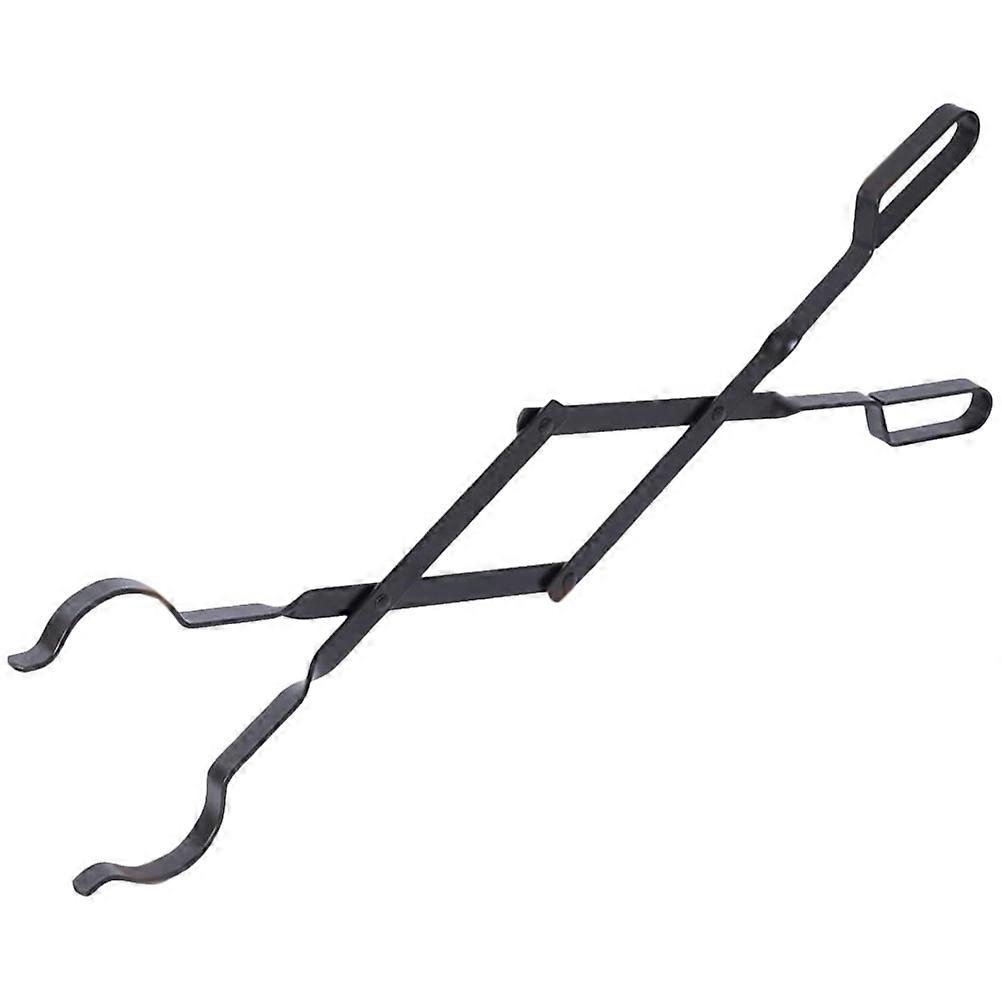 Fireplace Tongs Log Gripper Safe Handling of Burning Materials for Grilling 1Set