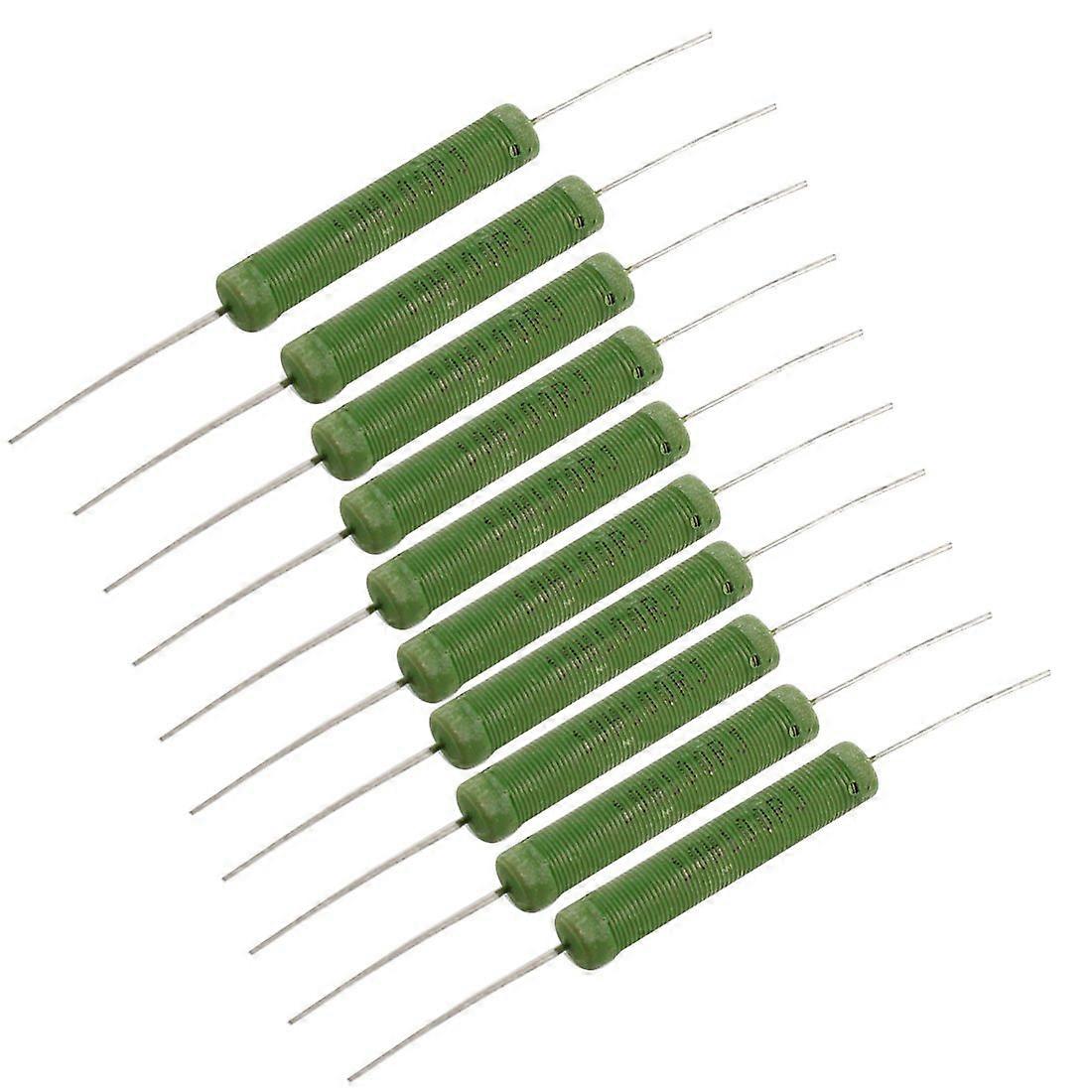 10W 100RJ Axial Lead Wirewound Resistor - 10 Pack, Fixed Type, 10 Ohm, High Power, Durable Specifications