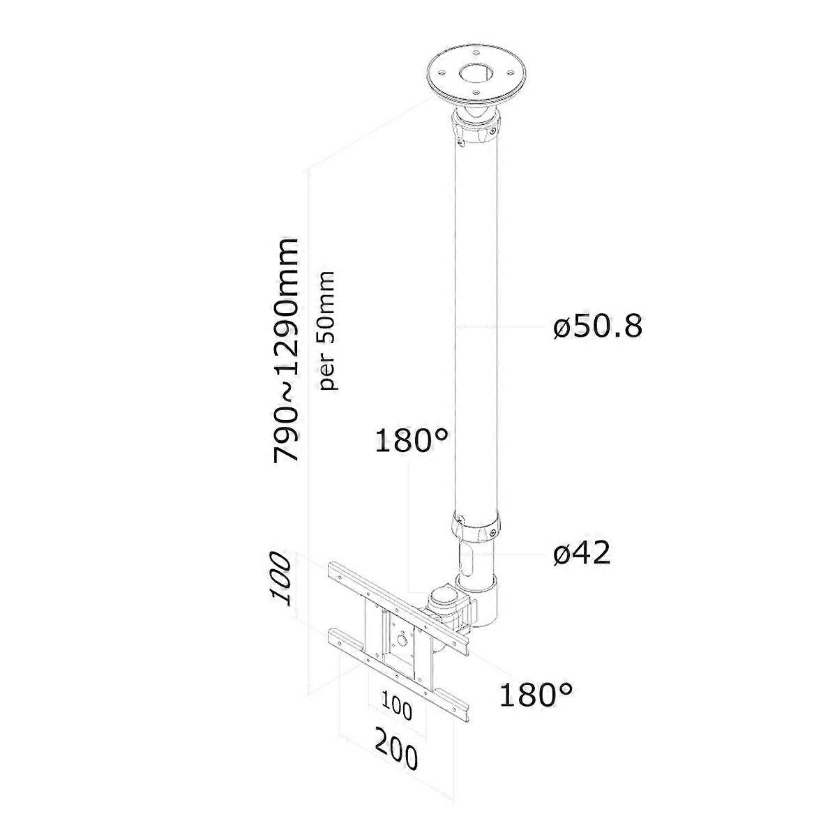 TV Mount Neomounts FPMA-C100WHITE 10" 30" 12 kg