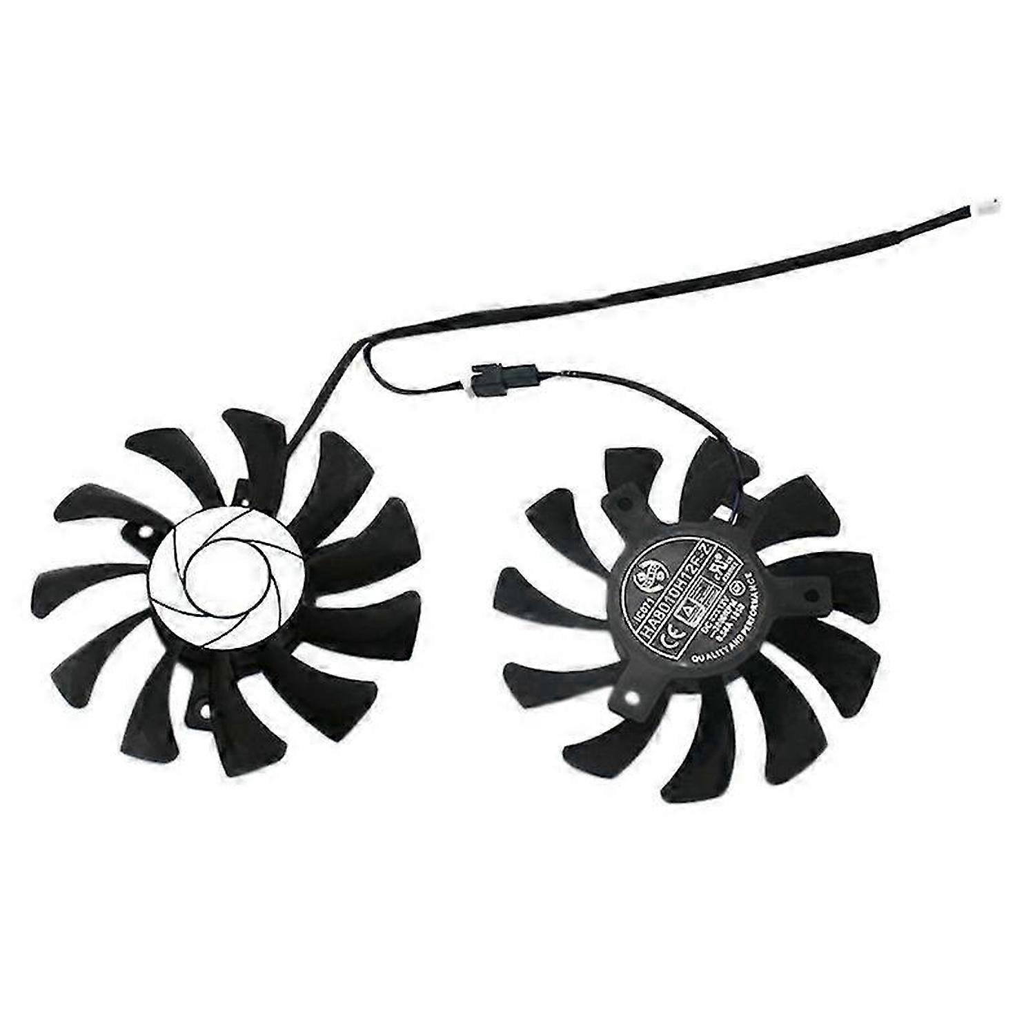 HA8010H12F-Z 75MM 2Pin GTX1050Ti GPU chladič DUAL ventilátor pre MSI Geforce GTX 1050Ti GTX-1050-Ti-4GT-OC