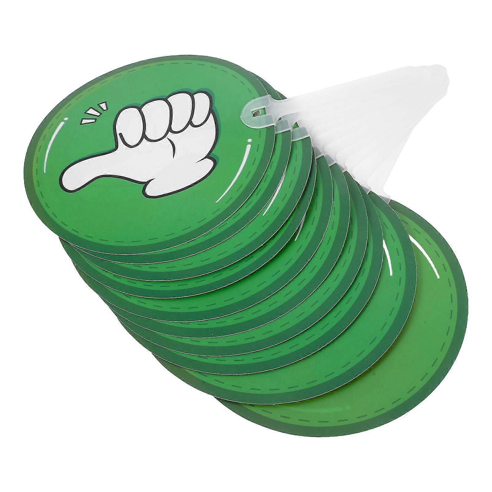 10pcs Double Sided Voting Paddles for Classroom Interaction – Interactive Teaching Feedback Tools for Student Engagement in School Activities