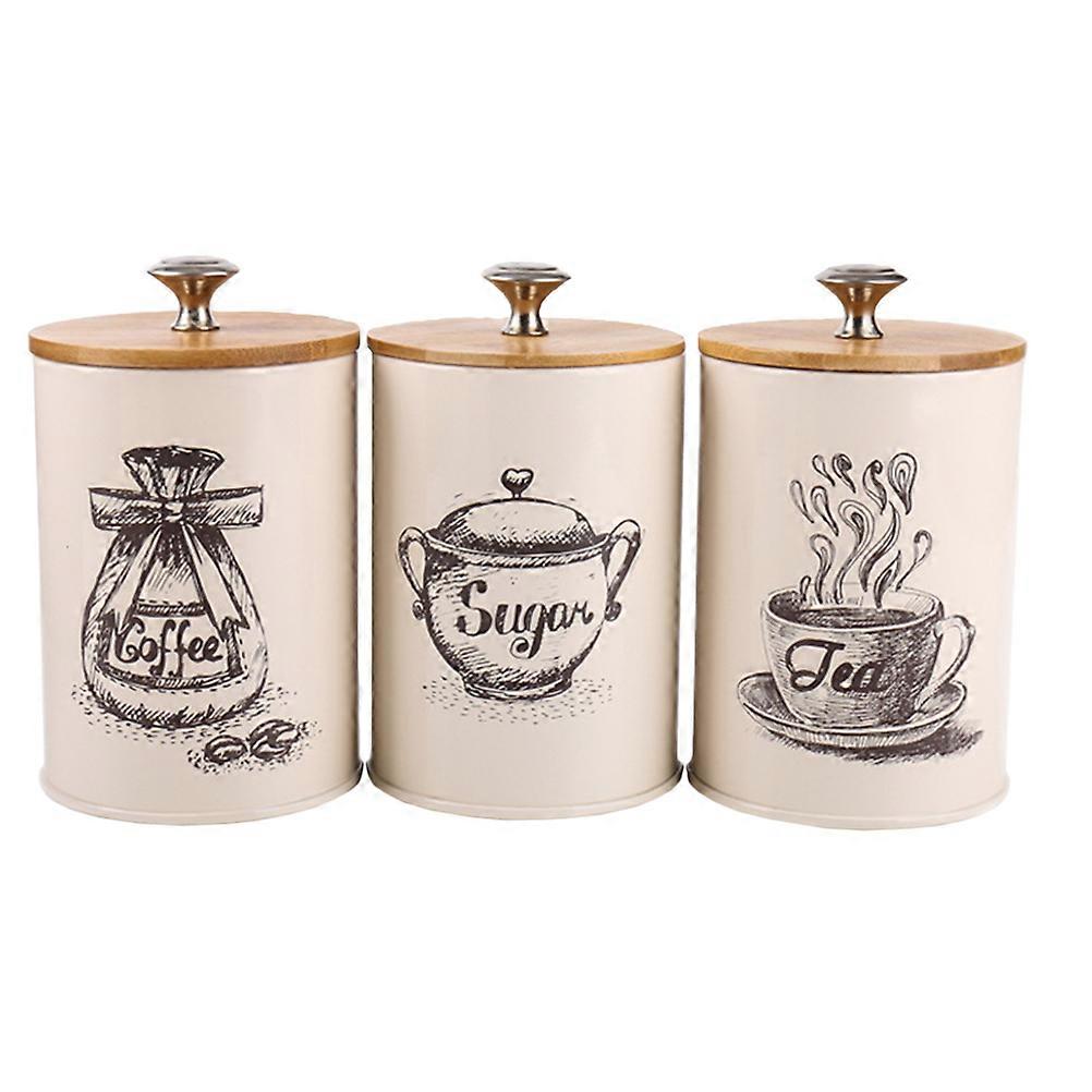 a polished and professional product description based on your input:

 

### **3pcs Vintage Kitchen Storage Jars with Lids – Airtight & Dustproof