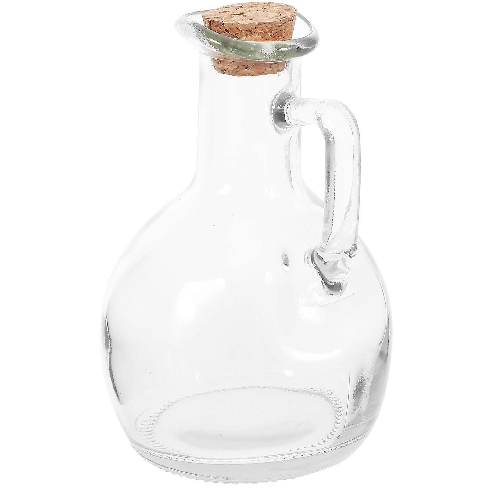 Oil And Vinegar Bottle Sets For Cooking Retro Style Wood Material 1Set