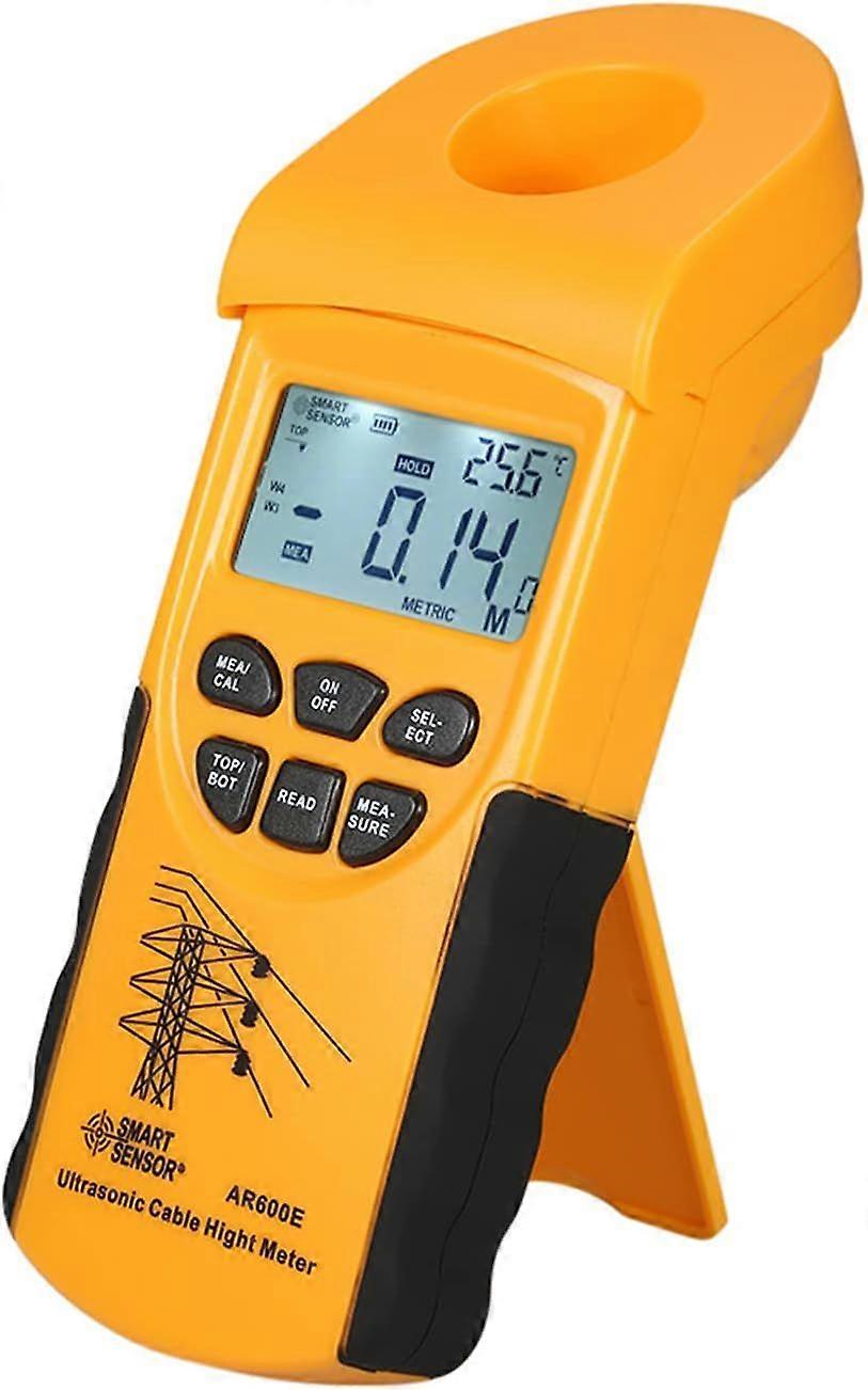 SMART SENSOR Professional Digital LCD Ultrasonic Cable Height Meter Handheld Height Cable Tester Mea
