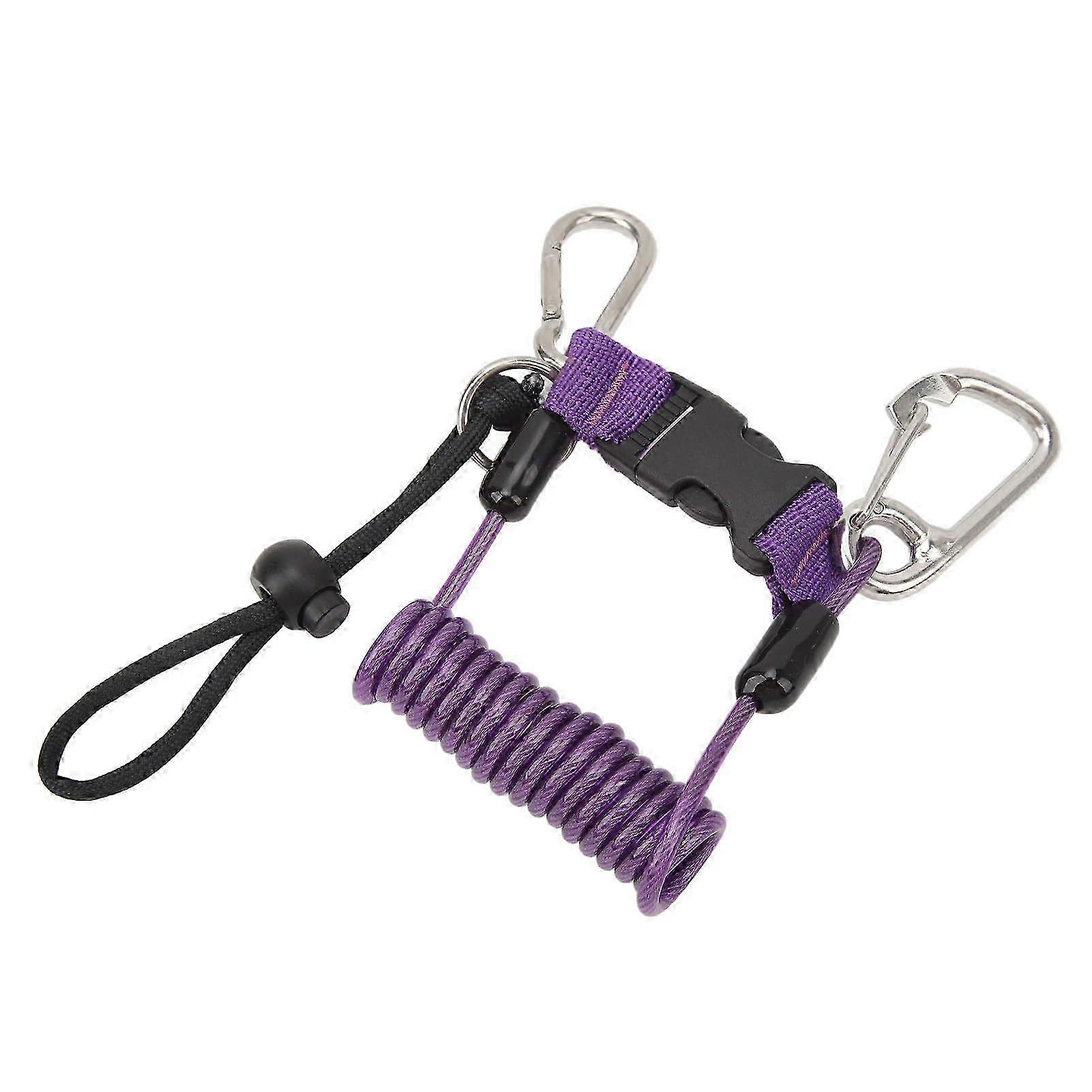 Stainless Steel Flexible Anti-Lost Rope for Diving Cameras, Ideal for Reef Hook Applications, Durable Spring Rope Suitable for Various Uses