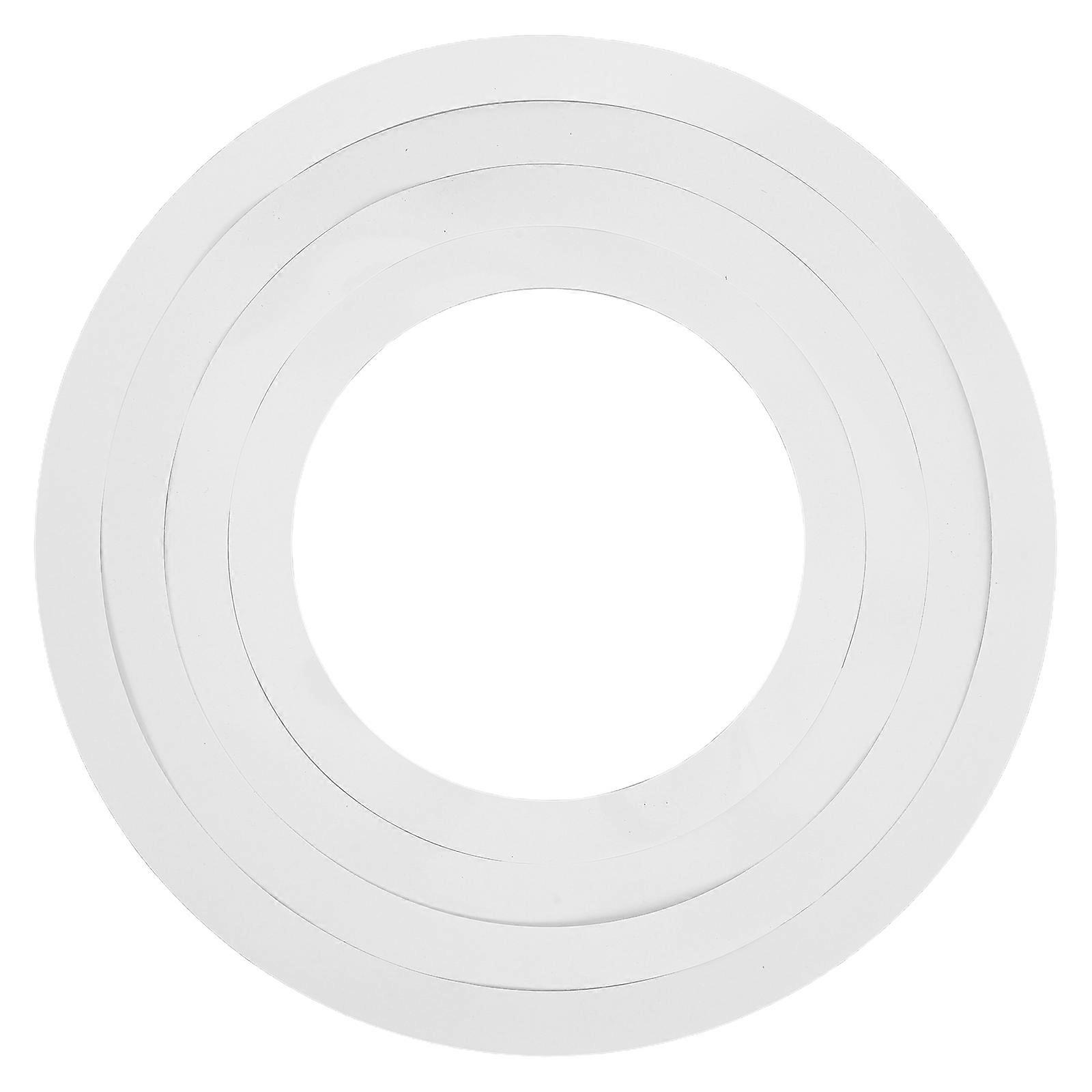 Creative Snare Drum Practice Ring Minimalist White Design Polycarbonate Membrane Performance 12 Inch Muting 4Pcs