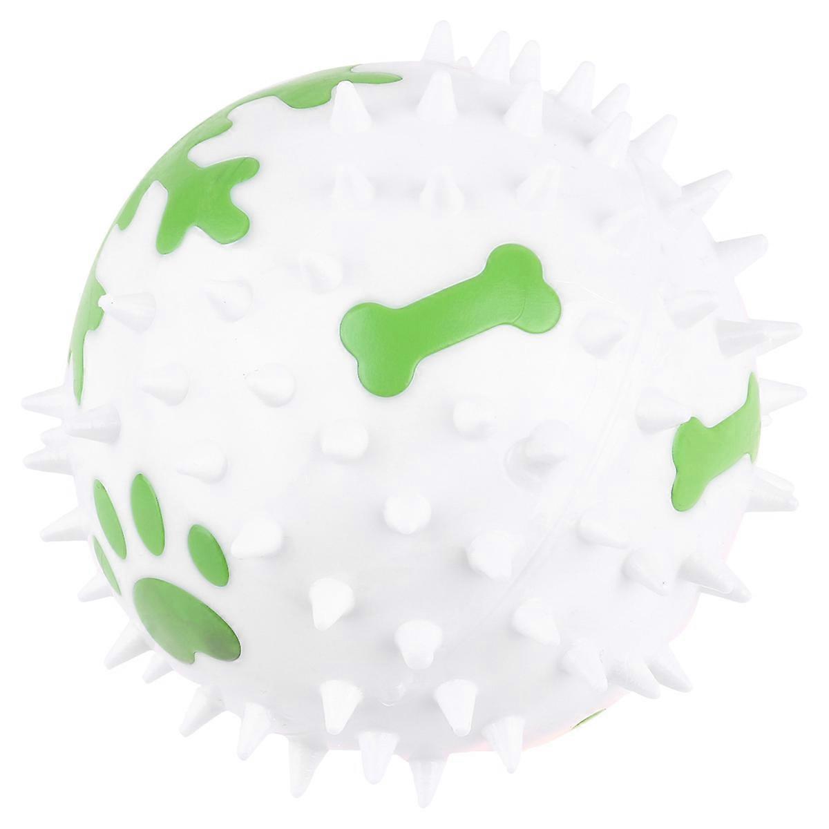 Active Toy for Dog Educational Playing Durable Sound Ball Toy for Pet Dog White 1Pack