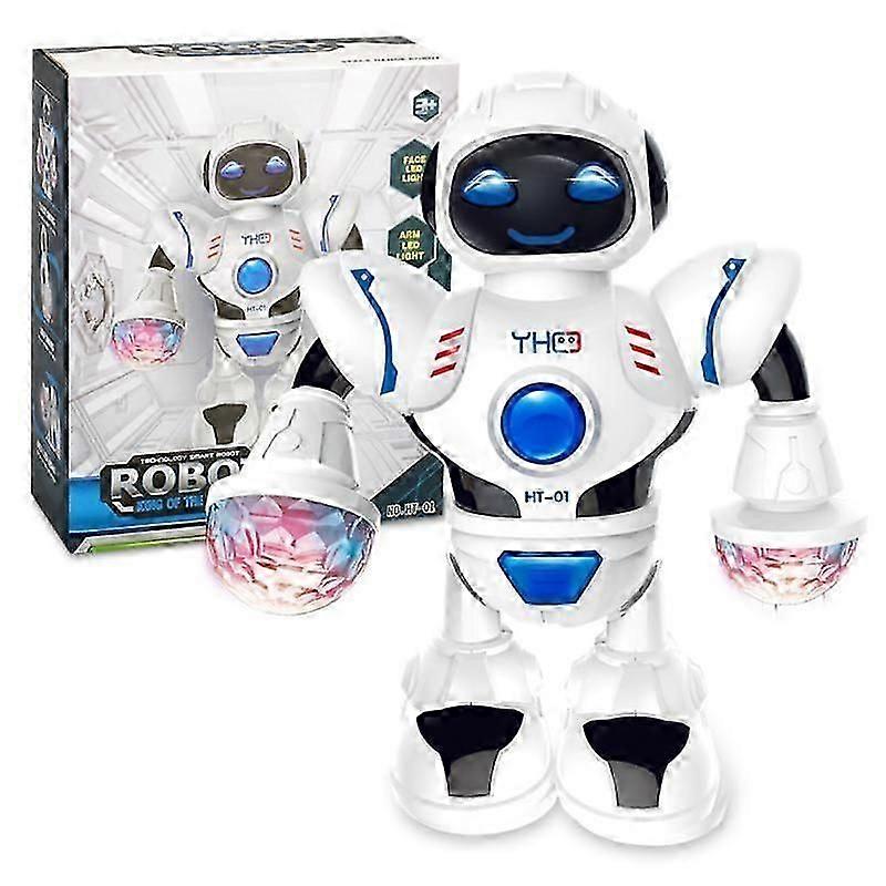 Toddler Toy Dancing Robot Electric Sing Music Cool Flash Light Robot Kid