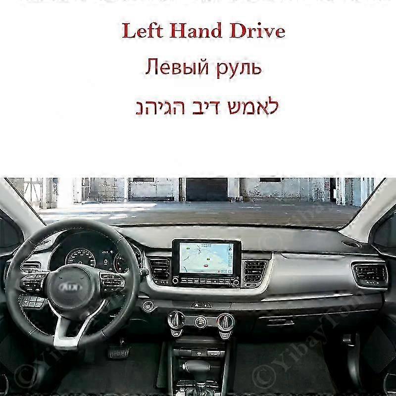 Fit For KIA STONIC 2017 2018 2019 2020 2021 2022 Liner Anti-UV Mat Dashboard Cover Pad Sunshade Dashmat Carpet Dash Car Accessories