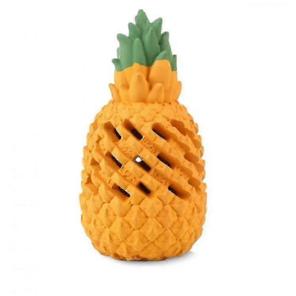 中型犬のための不滅の犬の噛むおもちゃの歯ブラシ - タフなパイナップル型の歯科玩具