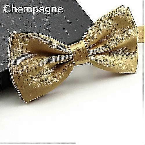 Men's Classic Solid Color Adjustable Bow Tie for Tuxedo Wedding Party