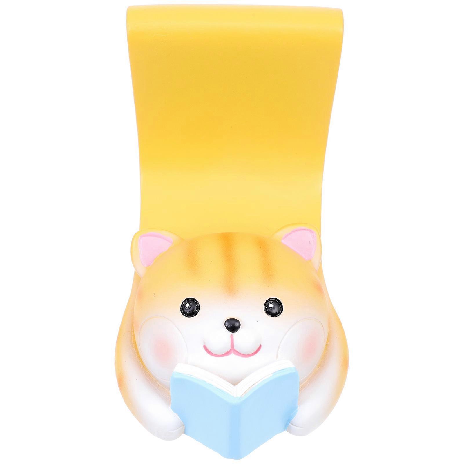 Cute Animal Funny Phone Stand Resin Cell Phone Stands Cartoon Cat Modeling Practical Cellphone Stand 1Pack