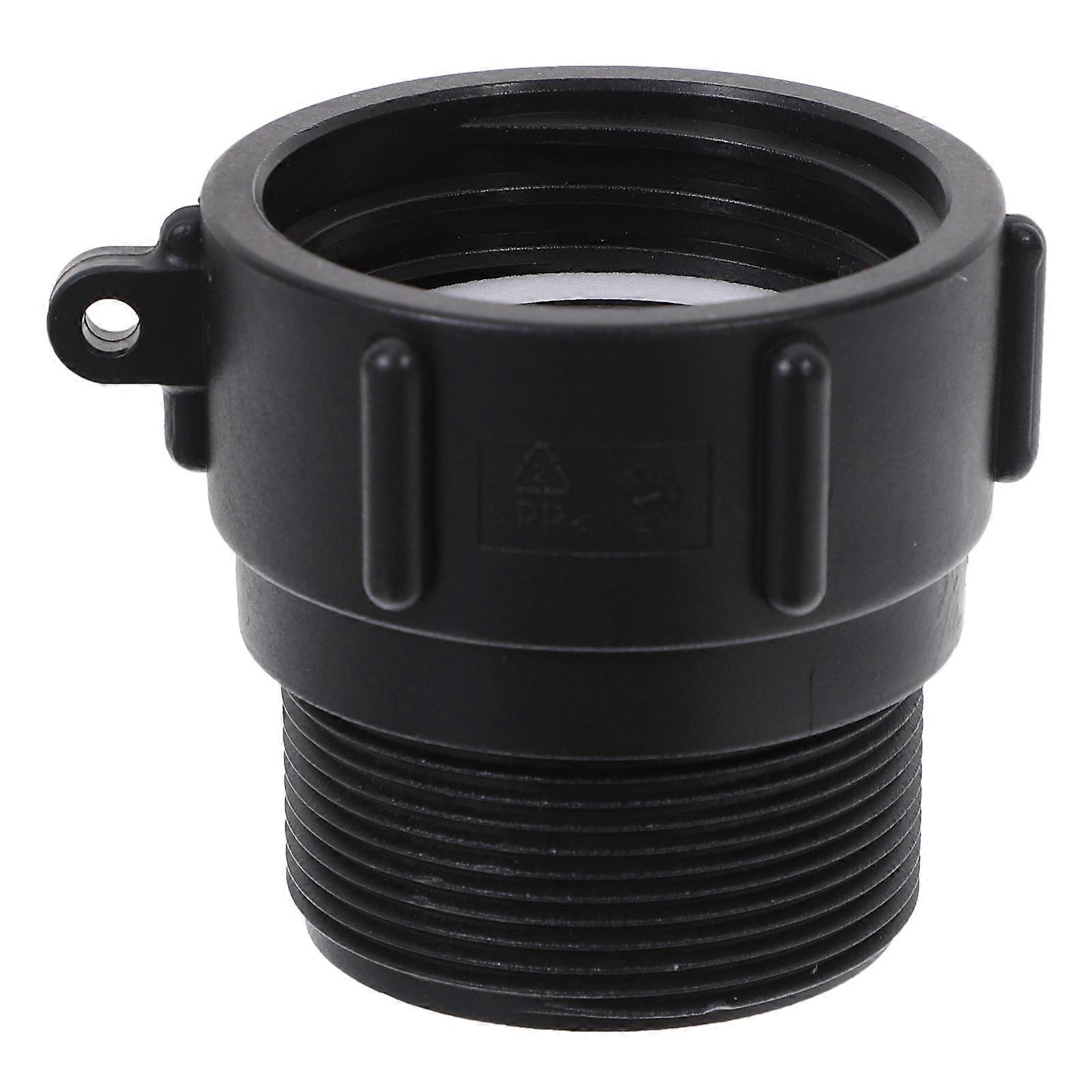 Ibc Tote Adapter Heavy Duty for Watering with Gasket Black ABS