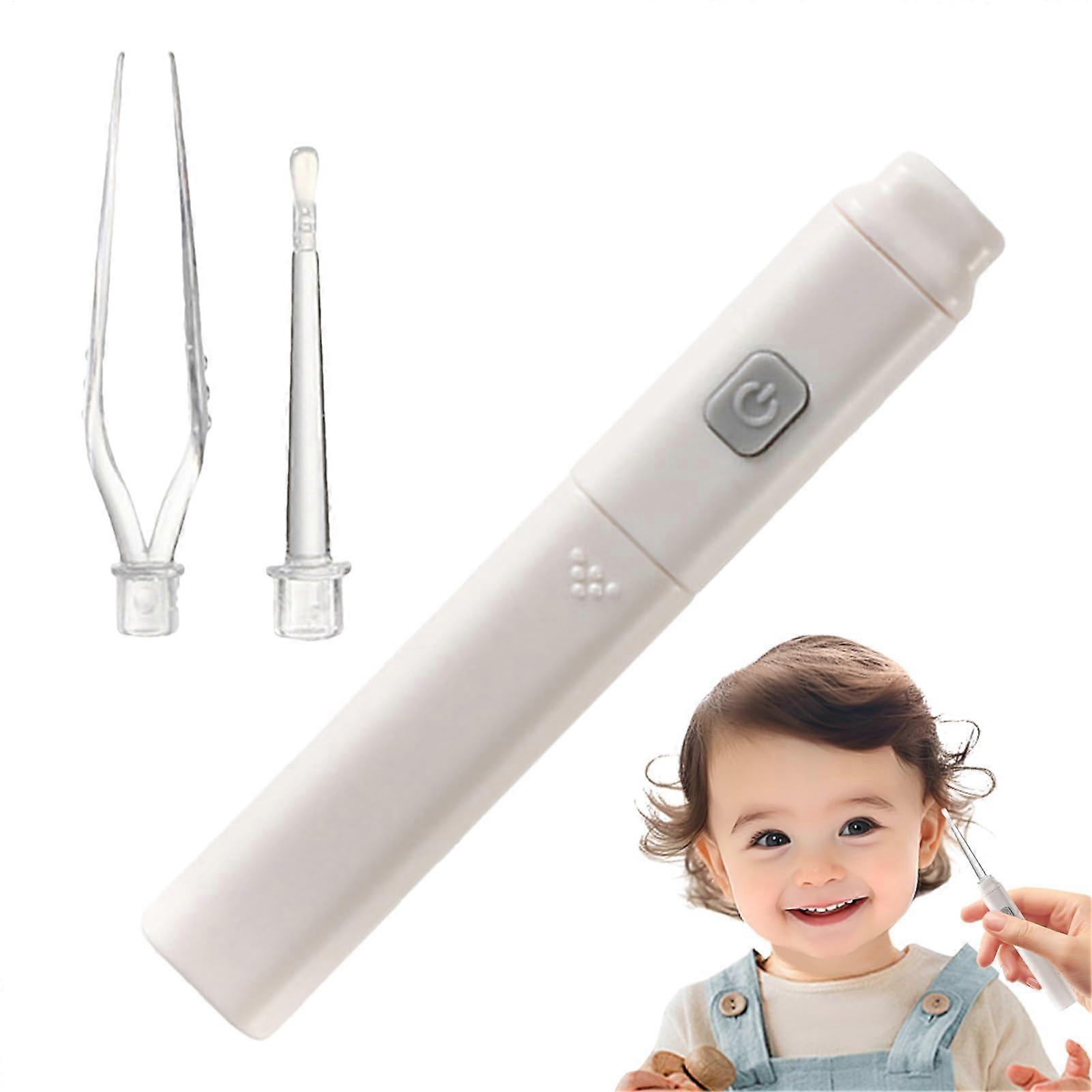 Ohrreiniger Für Ohrenschmalz Mit LED-Licht, Sanfte Silikon-Aufsätze & Pinzette Für Kinder Und Erwachsene, Sicherer Gebrauch