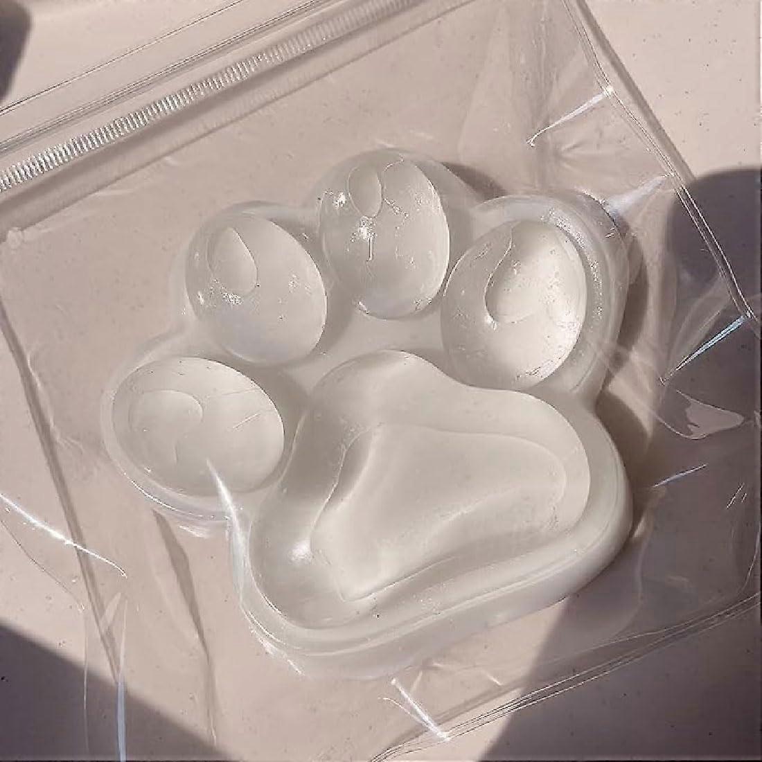 Cat Paw Squishy Toy Large Silicone Handmade Stress Relief Cat Paw Squeeze Toy With Balls