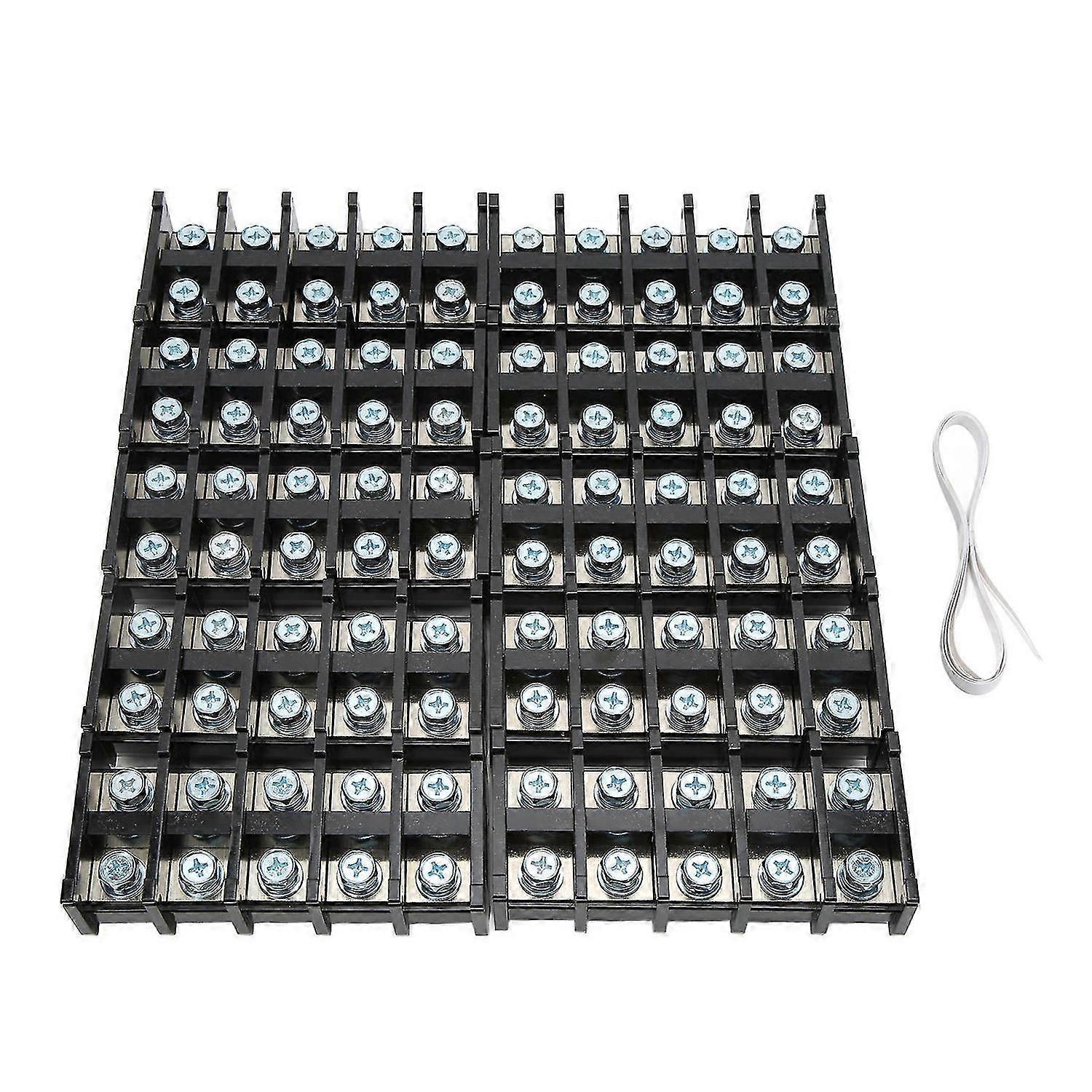 50pcs/set TBR100 Lid Barrier Terminal Durable High Current Connectors Barrier Blocks