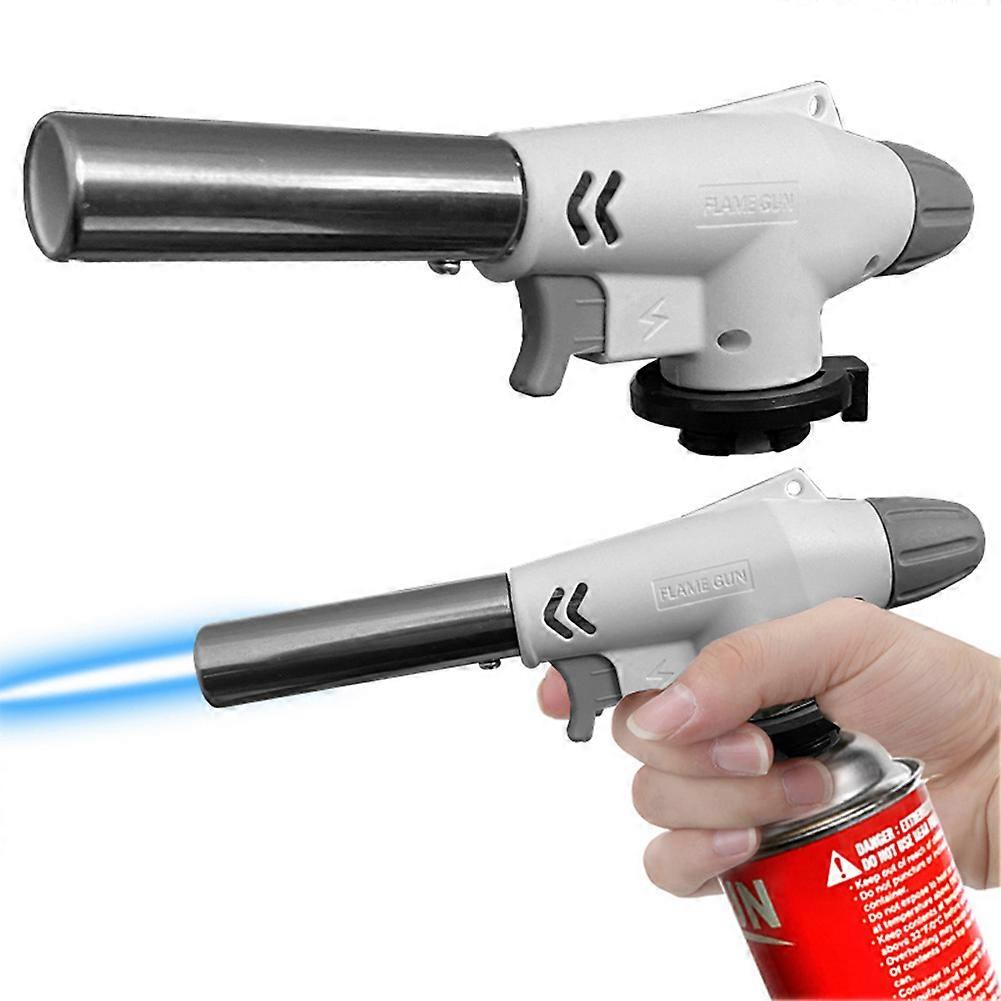 Portable Butane Gas Torch for Cooking, BBQ, & Camping - Multipurpose Flamethrower Burner for Outdoor Use & Workshops