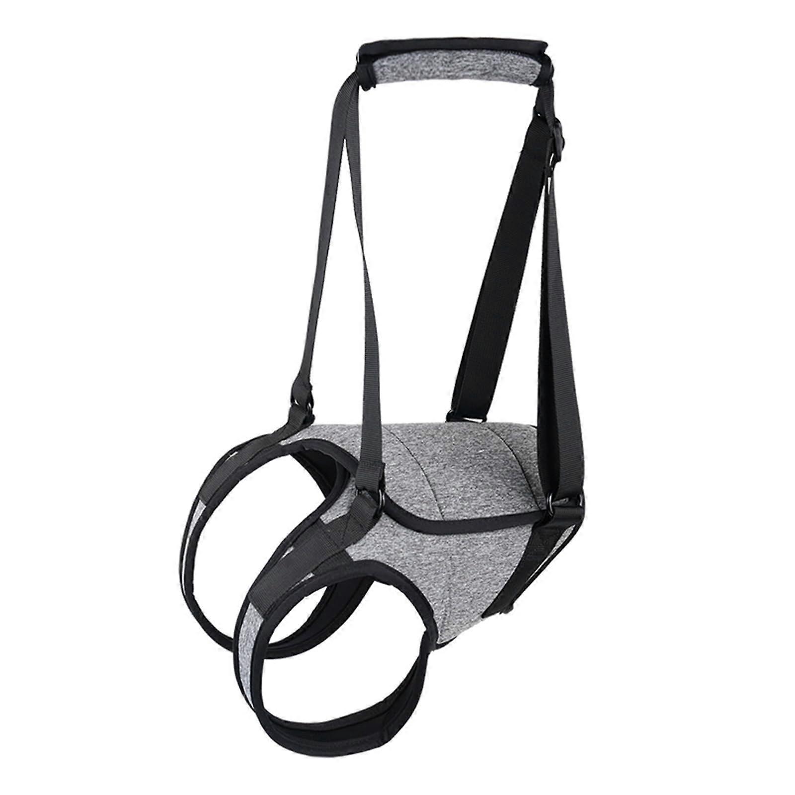 Adjustable dog harness for large dogs, back and leg support strap, for surgical joints, medium leg recovery