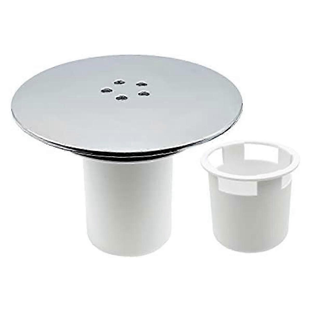 Duschavlopp, 90 mm/115 mm duschavlopp, byte av duschsifonlock, universellt duschavloppslock, kromat duschuttagslock, snabbt flöde.