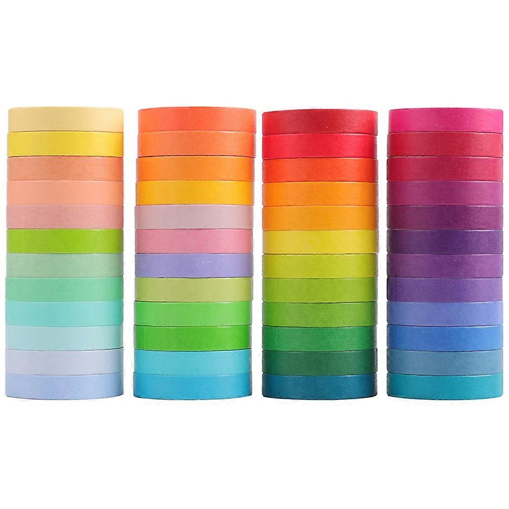 Scrap Book Supplies Diy Hand Account Tapes Crafting Tape Assorted Color 200X0.9X0.1CM School Projects 48 Rolls