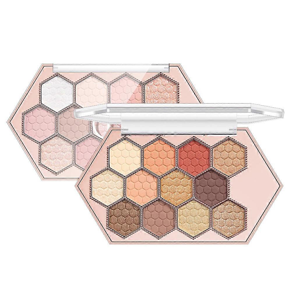 12colors Hexagonal Star Eyeshadow Palette Lang anhaltende und tragbare Augen-Make-up-Palette