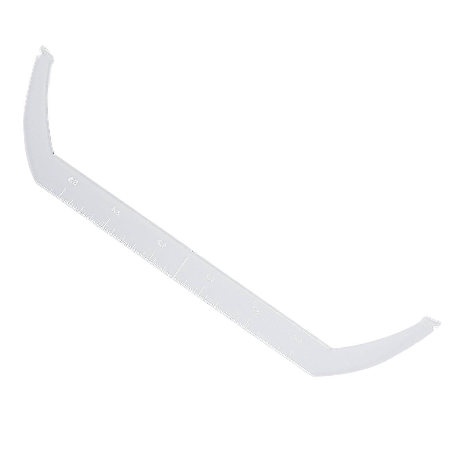 Eyebrow Line Marker Ruler with Scale Bendable Transparent Eyebrow Drawing Marking Ruler